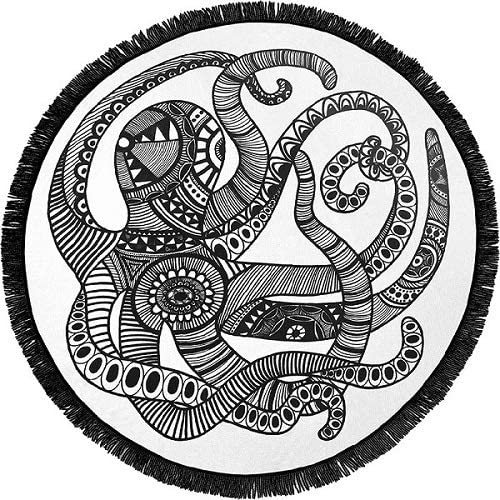 WorldCare® eam Catcher Pattern Seaside Vacation Camping Polyester Printed Round Beach Mandala Tassel Large Beach Shawl Color Multi Size One Size310680 | Pack of 1