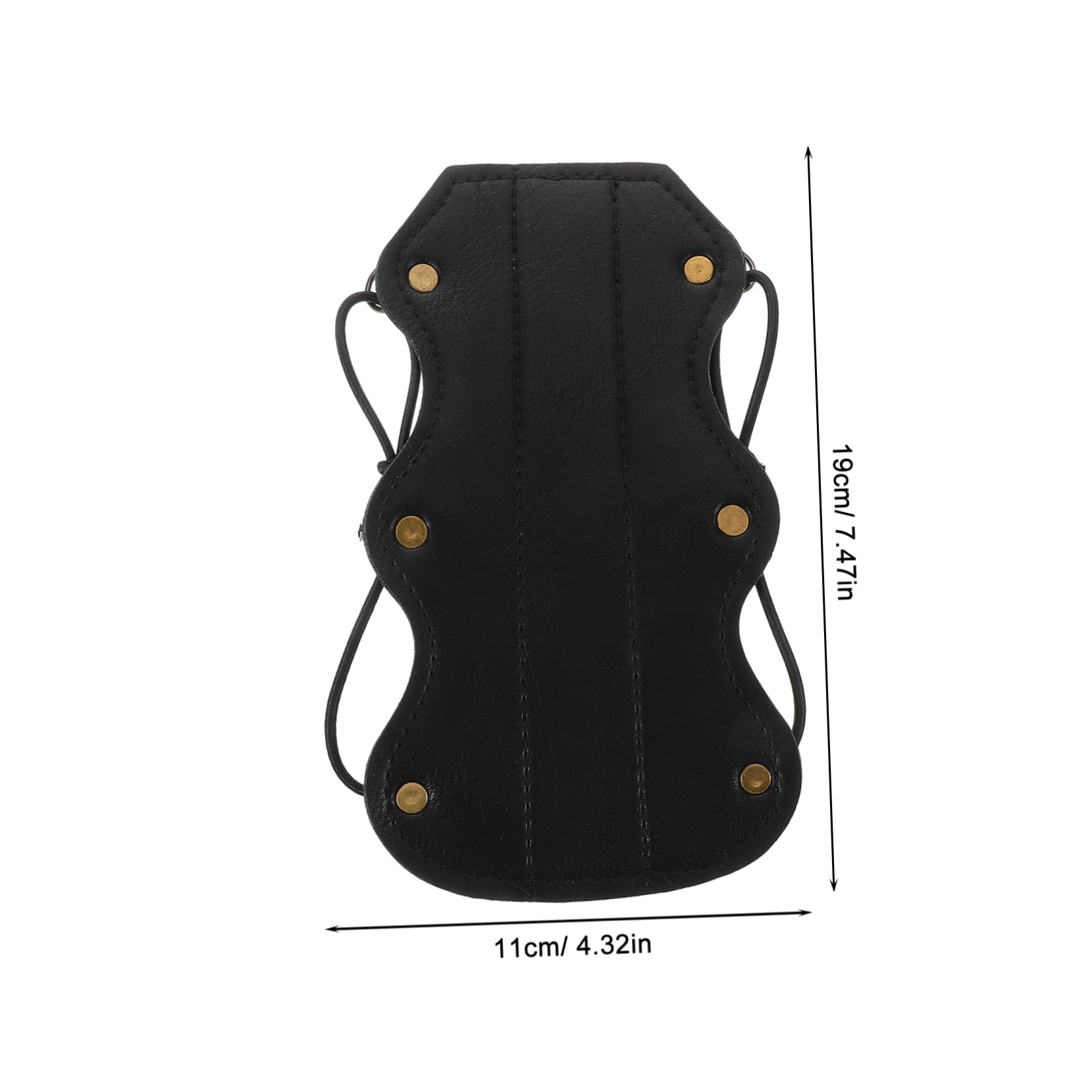 VICASKY Adjustable PU Arm Guard for Archery Lightweight Forearm Protector with Stylish Design for Outdoor Sports and Medieval Costumes Bowstring Impact Protection