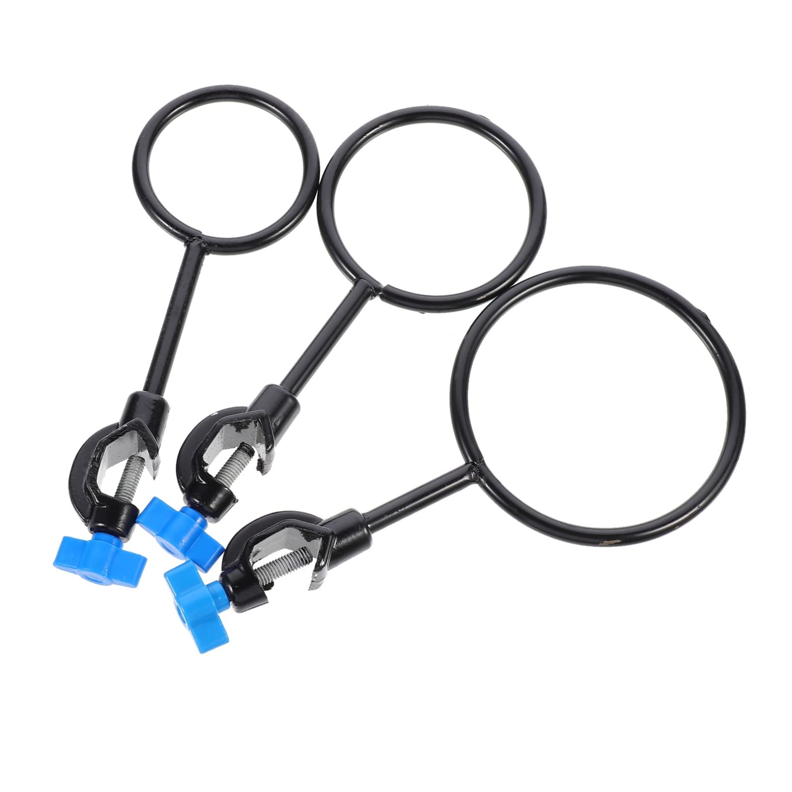 NAMOARLY 3pcs Iron Stand Ring Support Retort Ring Retort Stand Laboratory Stand Retort Hold Ring for Laboratory Lab Stand Clamp Laboratory Clamp Rings Condenser Clamp Stand Experiment Stand