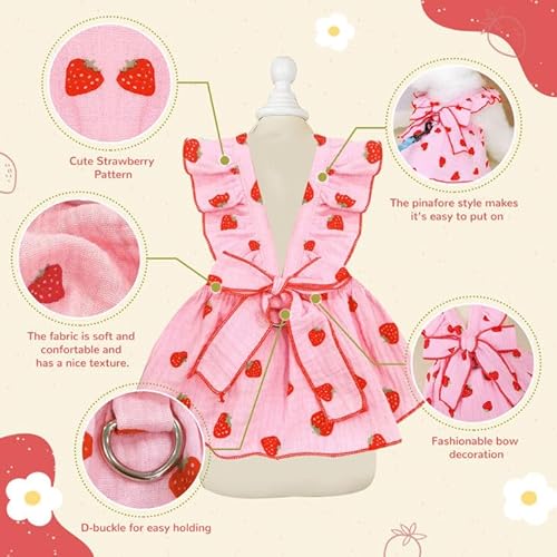 image for AXIIJGL Dog Dresses for Small Dogs Girl Female Clothes Cat Clothes Cat