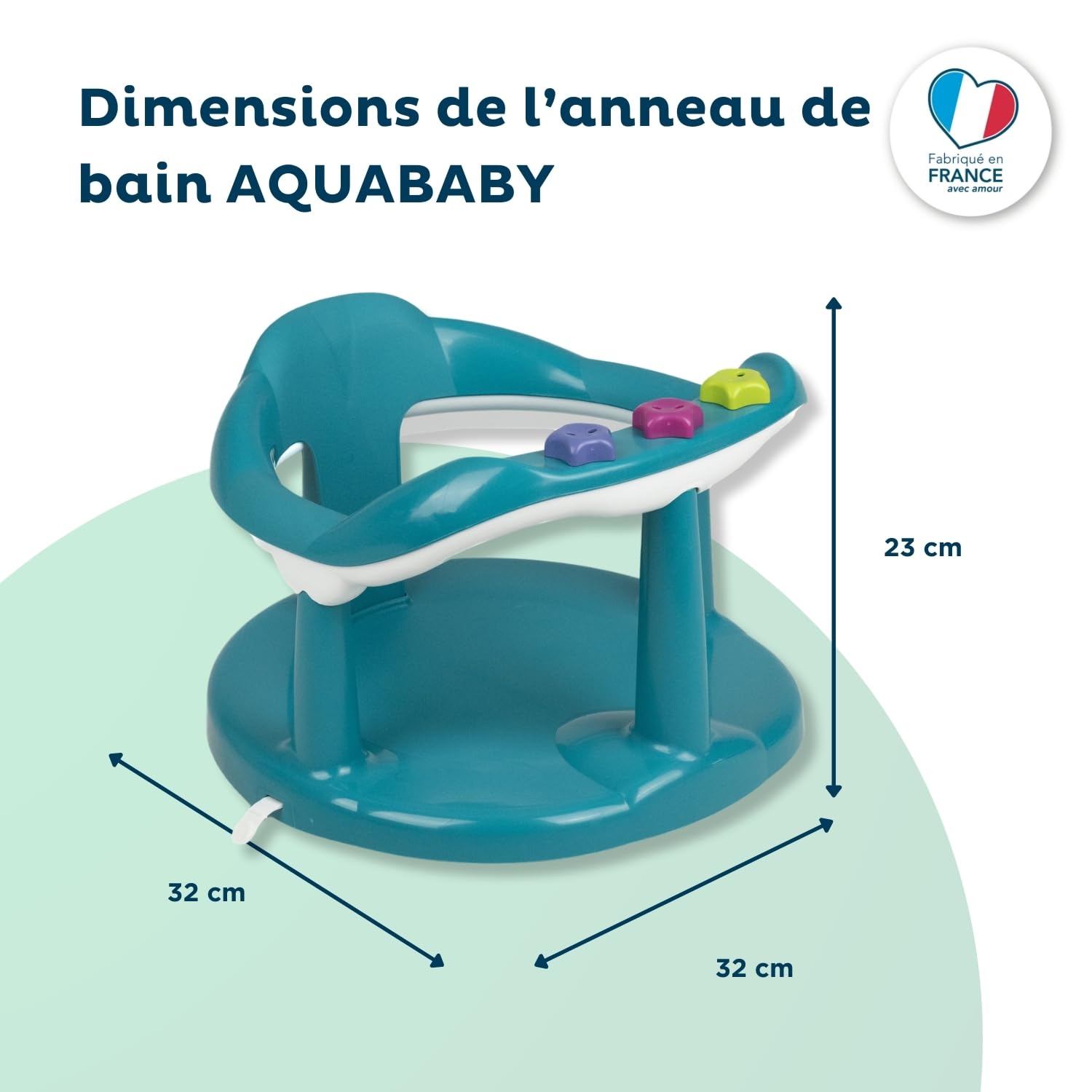 Anello da bagno THERMOBABY Aquababy - Verde smeraldo