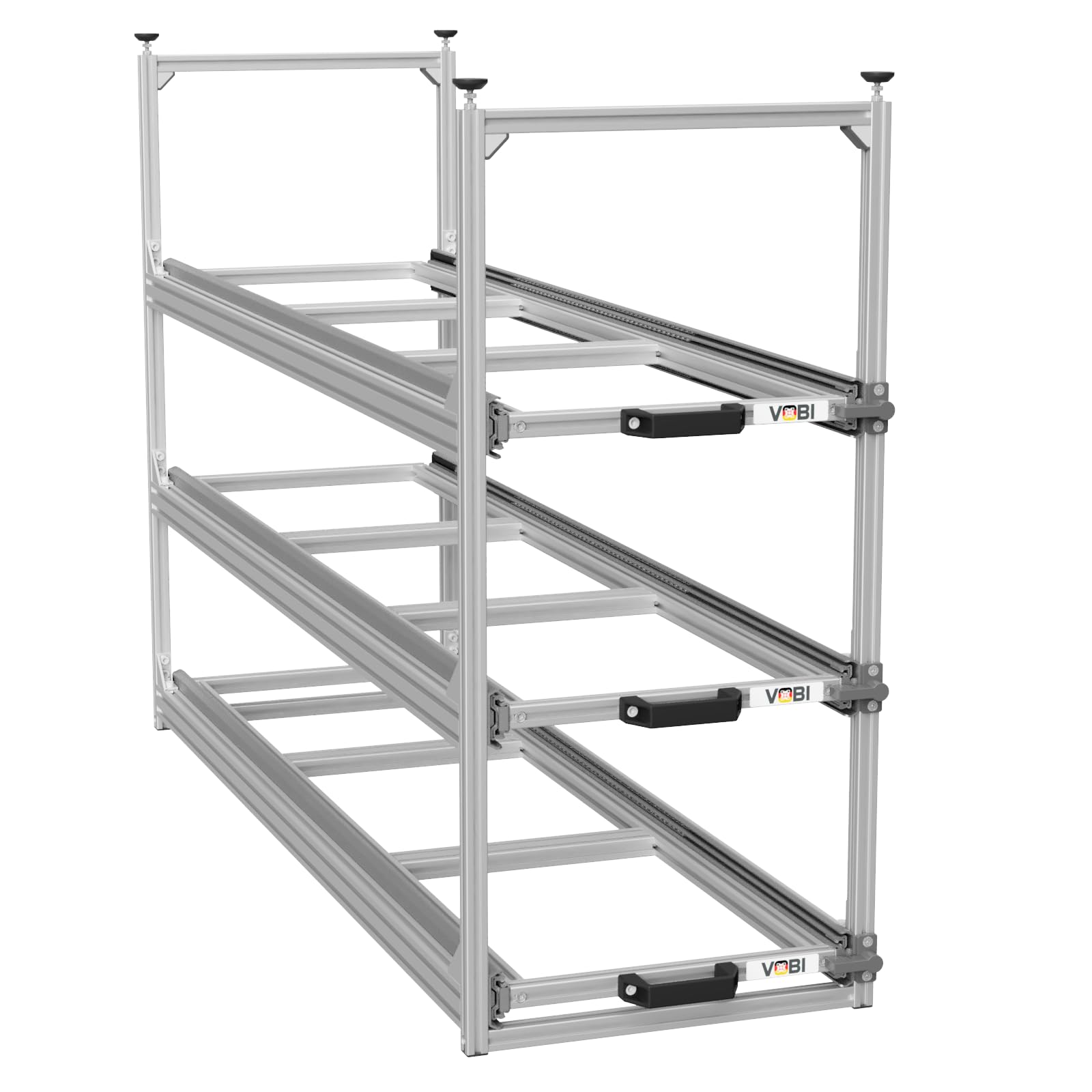 VOBI Wohnmobil Regal Regalsystem Tower 1-1200, mit Auszügen, 388x1205 mm (3 Auszüge)