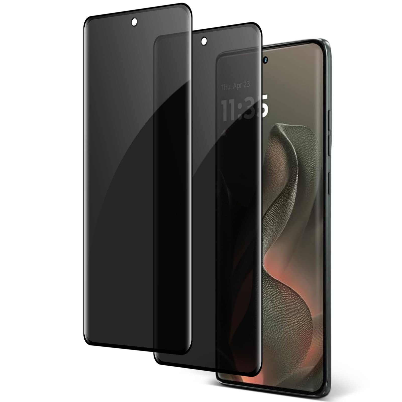 Photo 1 of [2 Pack] Moto Edge 2025 Privacy Screen Protector, 9H Tempered Glass, Bubble Free, HD Clear, Anti-Scratch, Anti-Spy Film for Motorola Edge 2025 5G Glass Screen Protector