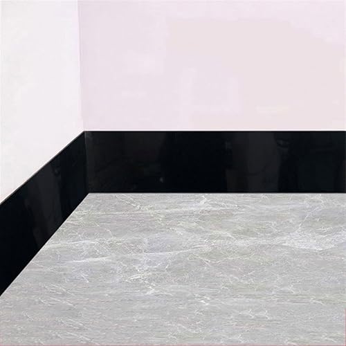 Baseboard, 19.6ft Imitation-Wood Molding Trim Wall Edging Strip Self Adhesive