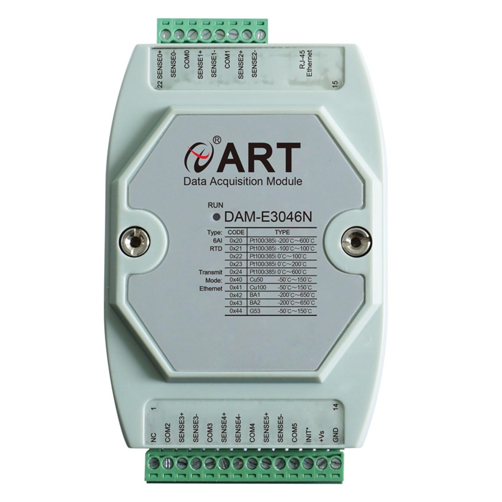Acquisition de résistance Thermique PT100 DAM-E3046N Acquisition de thermocouple DAM-E3037N(Dam-e3046n)