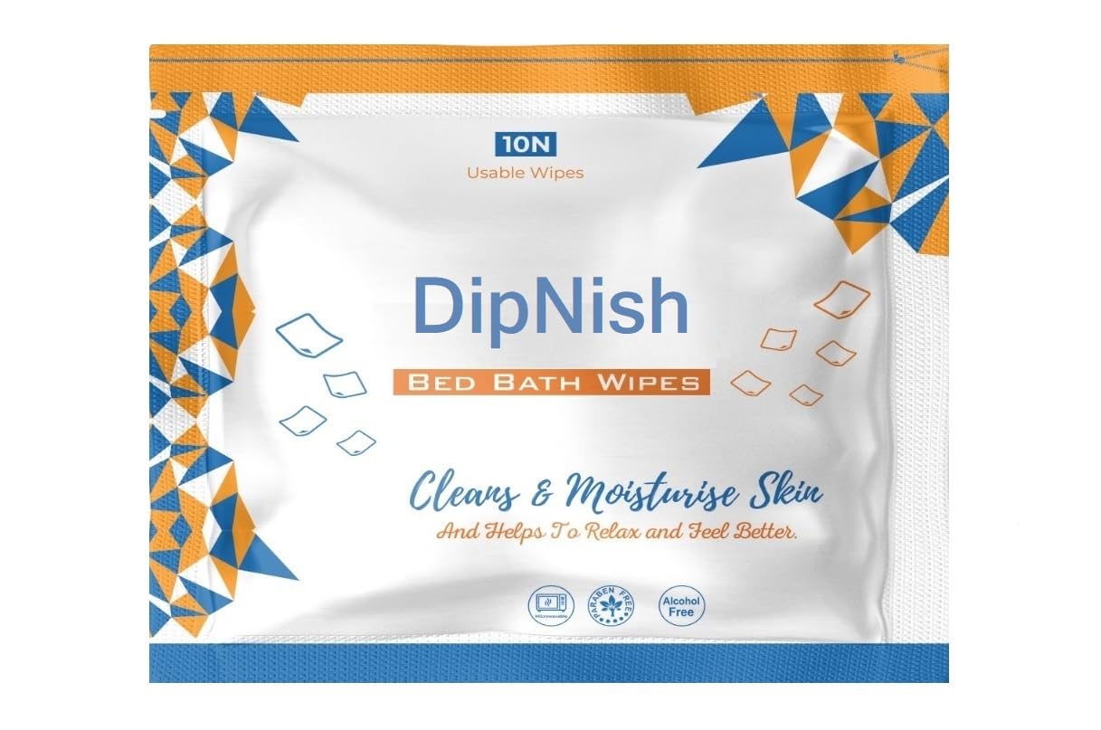 Bed Bath Wipes, Adult Wet Wipes, 10 Wipes, Adult Bath Wipes, Anti Bacterial, Ready To Use Cleansing Towels, Refreshing Sponge Bath Towel, For Men & Women, Pack of 1 (1 Pack (10 Count) (Wipe Size- 32x32 cm)-image-22