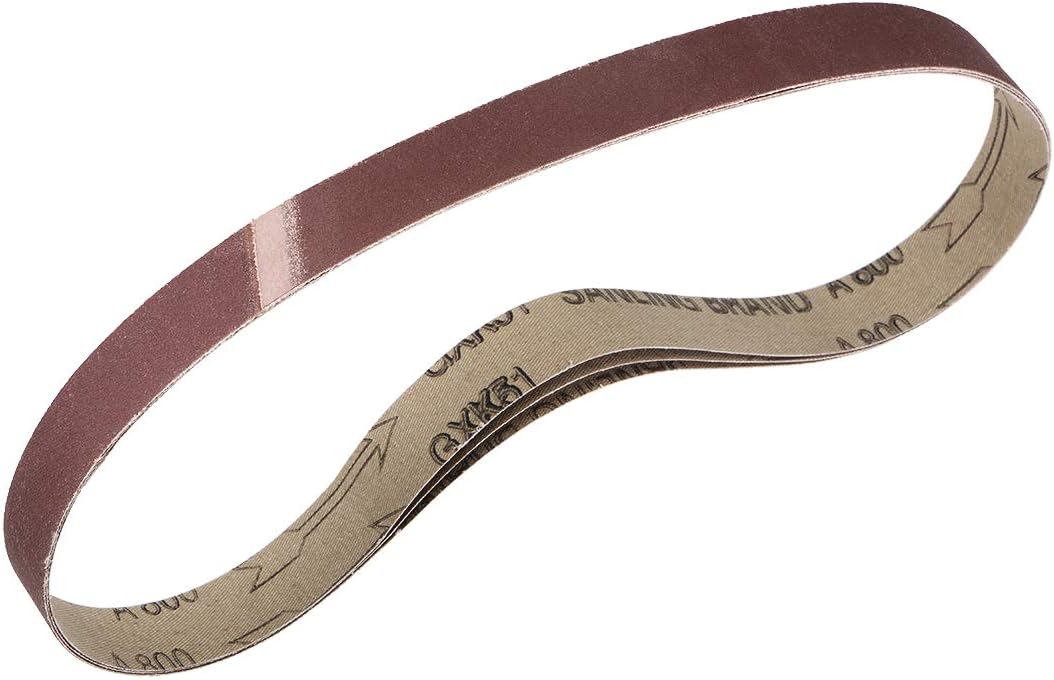 uxcell 1" x 30" 800 Grit Sanding Belt Aluminum Oxide Sandpaper Belts