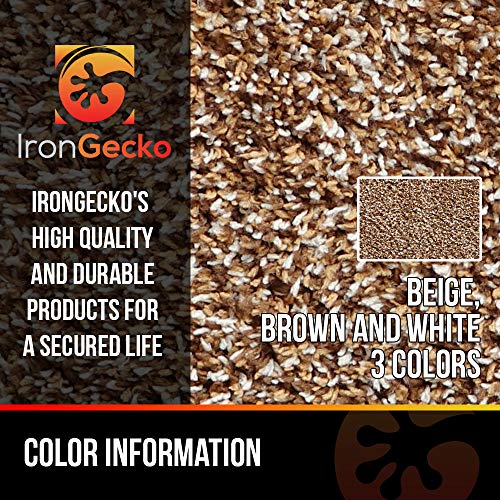 Irongecko Original Durable Absorbs Microfiber Mud Indoor Doormat 2 Pack (29.5X17) Heavy Duty Door Mat | Easy Clean, Low-Profile Mats For Entry,High Traffic Areas. (17" X 29.5" (2 Pack), Beige) #TOP2