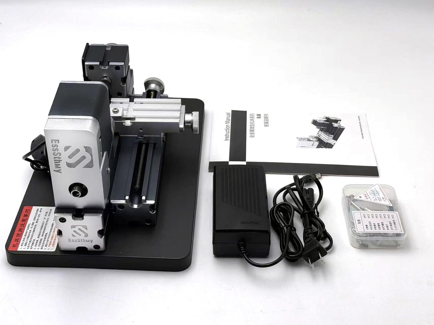 Mini Metal Lathe Machine, 36W 20000 RPM, Benchtop Lathe for Woodworking DIY,Crafting Wood & Soft Metal