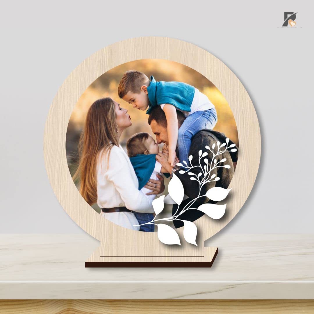 Set Cornici Legno Ideen Mit Herz - 4 Pezzi Rotonde Per Dipingere | Decorazione Fai Da Te - Foto 4