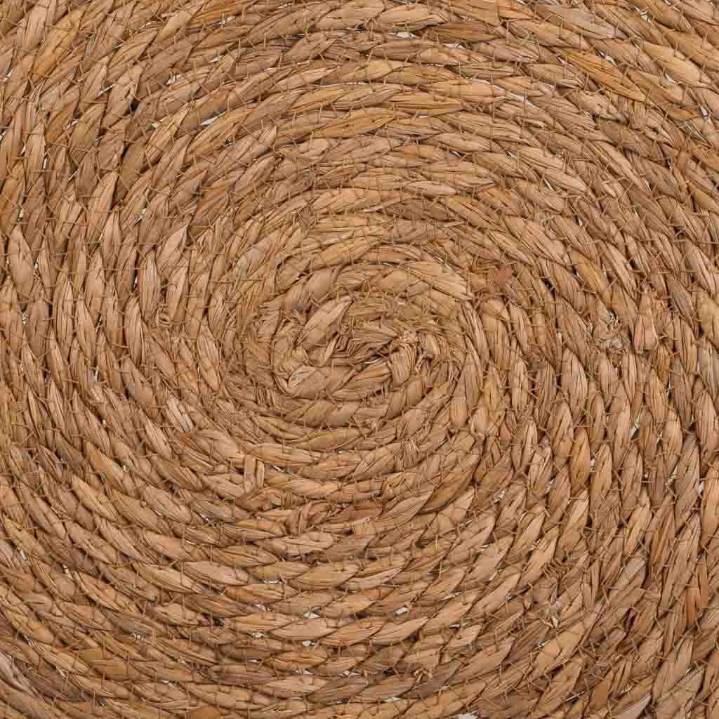 WANDERLUST DECO Alfombra Fibra Natural Tejido artesanal Marrón d100x1