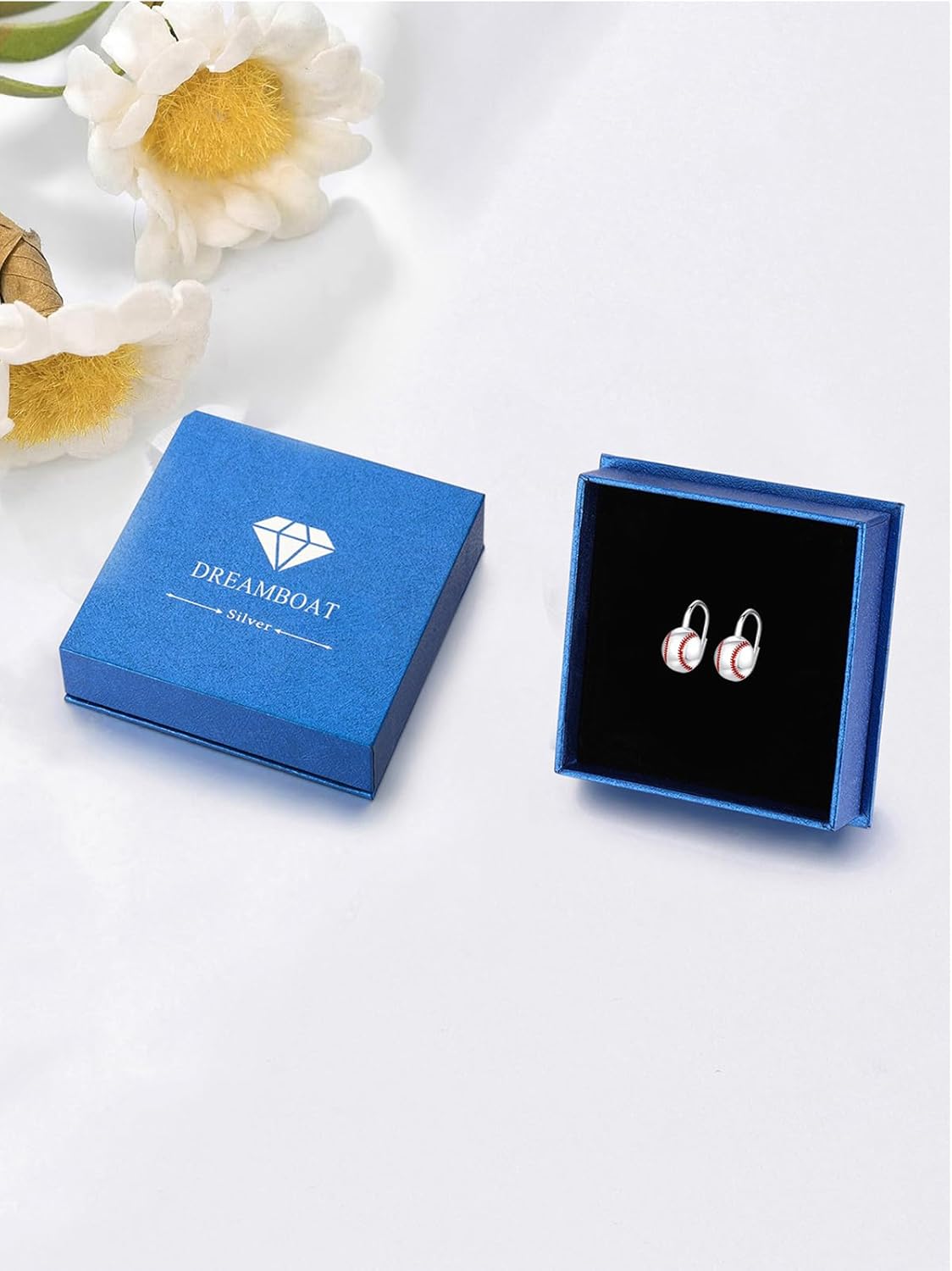 Dreamboat Sports Ball Dangle Leverback Earrings for Women 925 Sterling Silver Hypoallergenic Volleyball Basketball Soccer Baseball Football Jewelry Gifts for Sports Fan Sport Lovers - Image 7