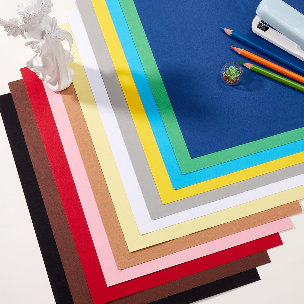 50 hoja de Cartulina En Blanco de 8.3 x 11.7 pulgadas, Papel de Cartulina Blanca, Papel de Impresora de Doble Cara de 65 s de Peso Pesado para Álbumes de Recortes, Pinturas, Invitaciones, Tar