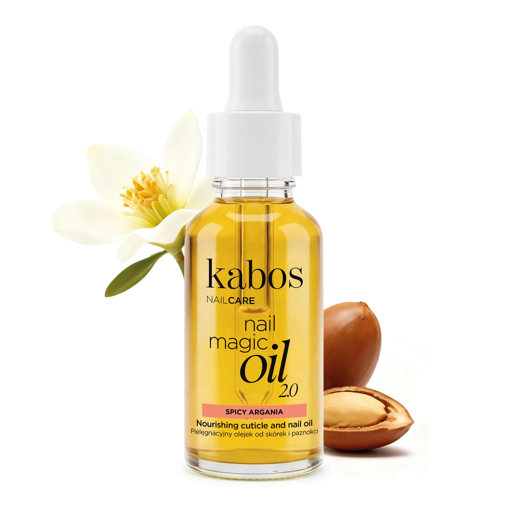 Kabos Nail Magic Oil 2.0 Spicy Argania 30 ml - Olejek do Skórek i Paznokci