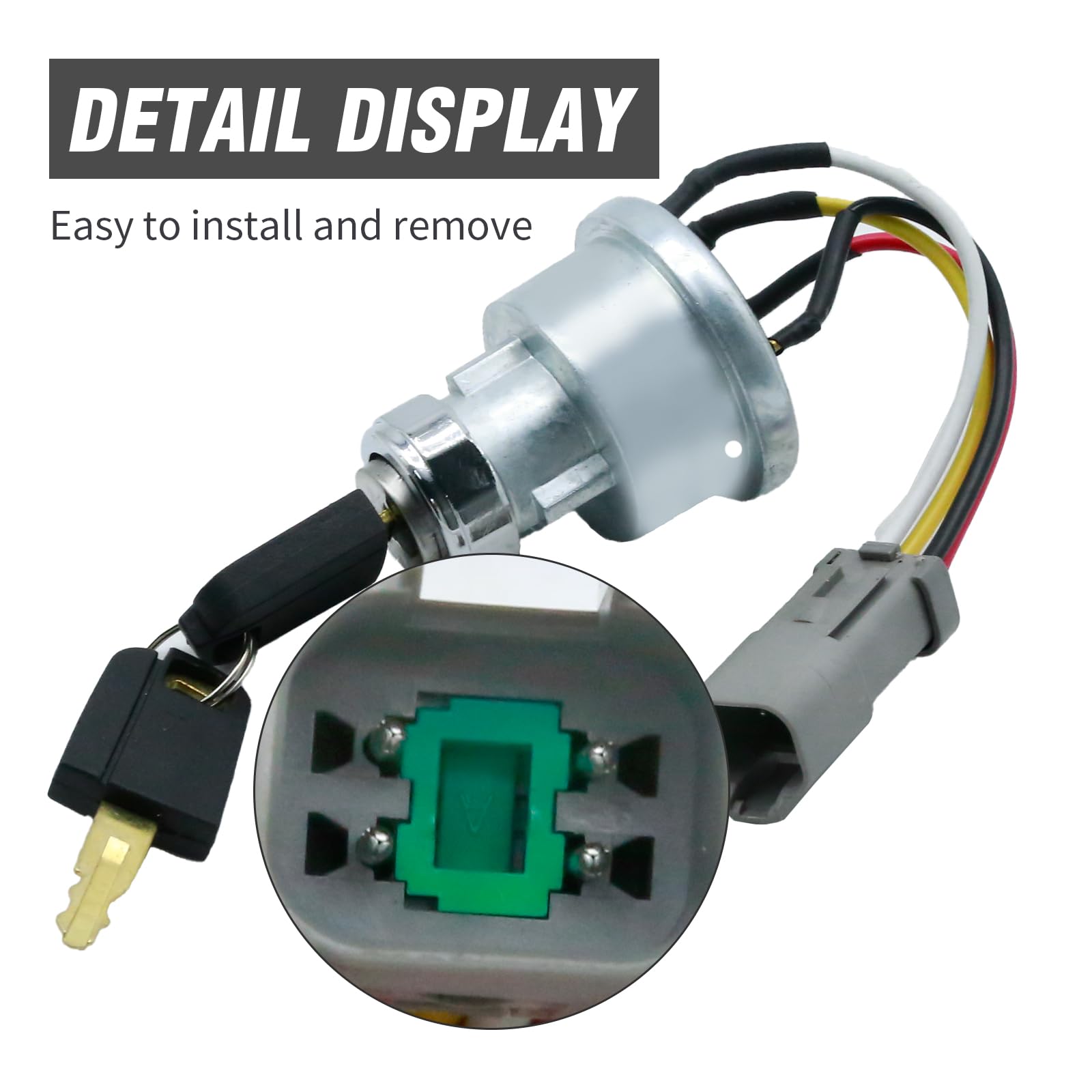 Hoypeyfiy 142-8858 Ignition Switch Assembly with 2 Keys