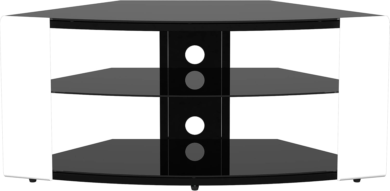 AVF FS1174COGWA Como Corner TV Stand, Gloss White Home