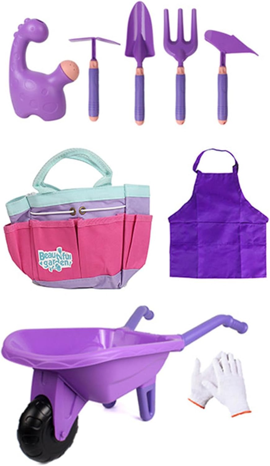 Outdoor Gardening Set for Encouraging Learning and Imagination with Realistic Garden Tools for Sand Beach Play Outdoor Sand and Water Play