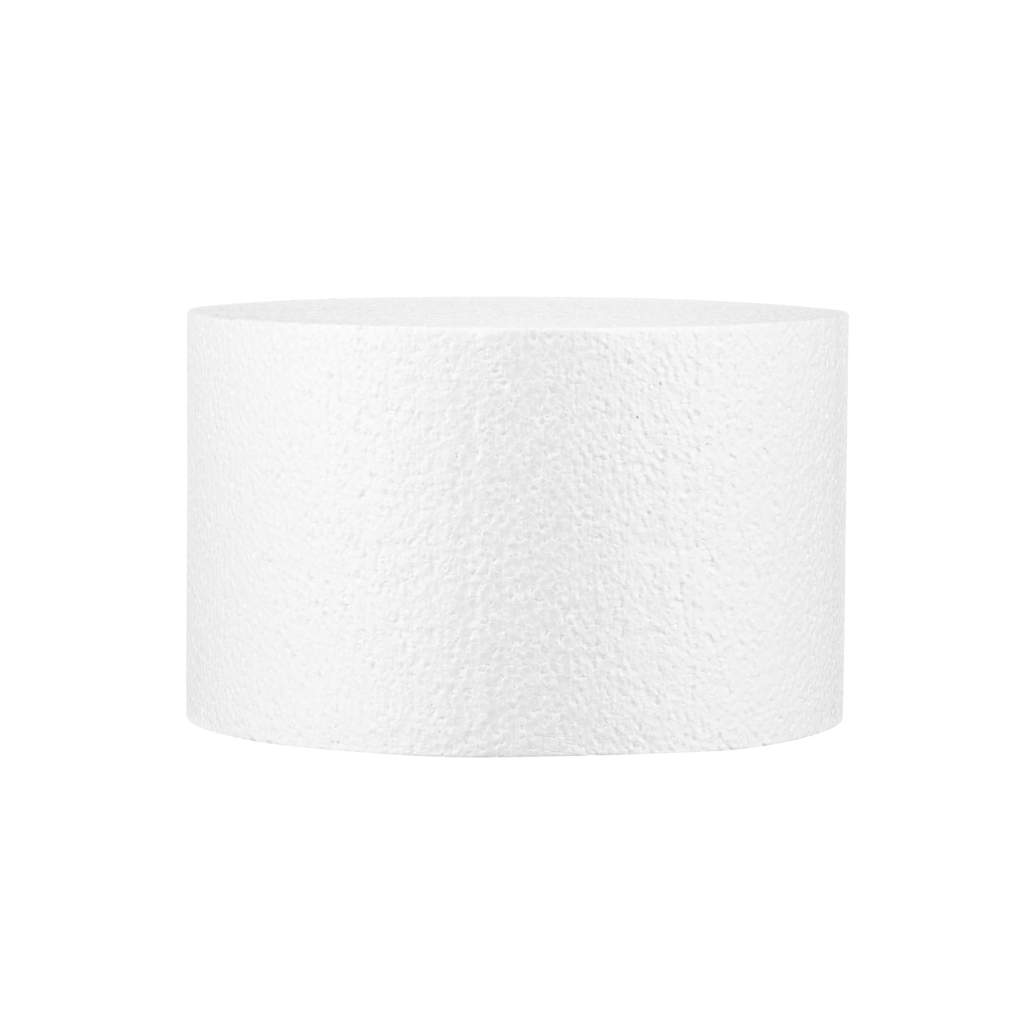 Restaurantware Pastry Tek Kuchen-Dummy, rund, Schaumstoff, wiederverwendbar, leicht, langlebig, Polystren, feuchtigkeitsbeständig, wiederverwendbar, wiederverwendbar, 20,3 x 15,2 cm, 36 Stück