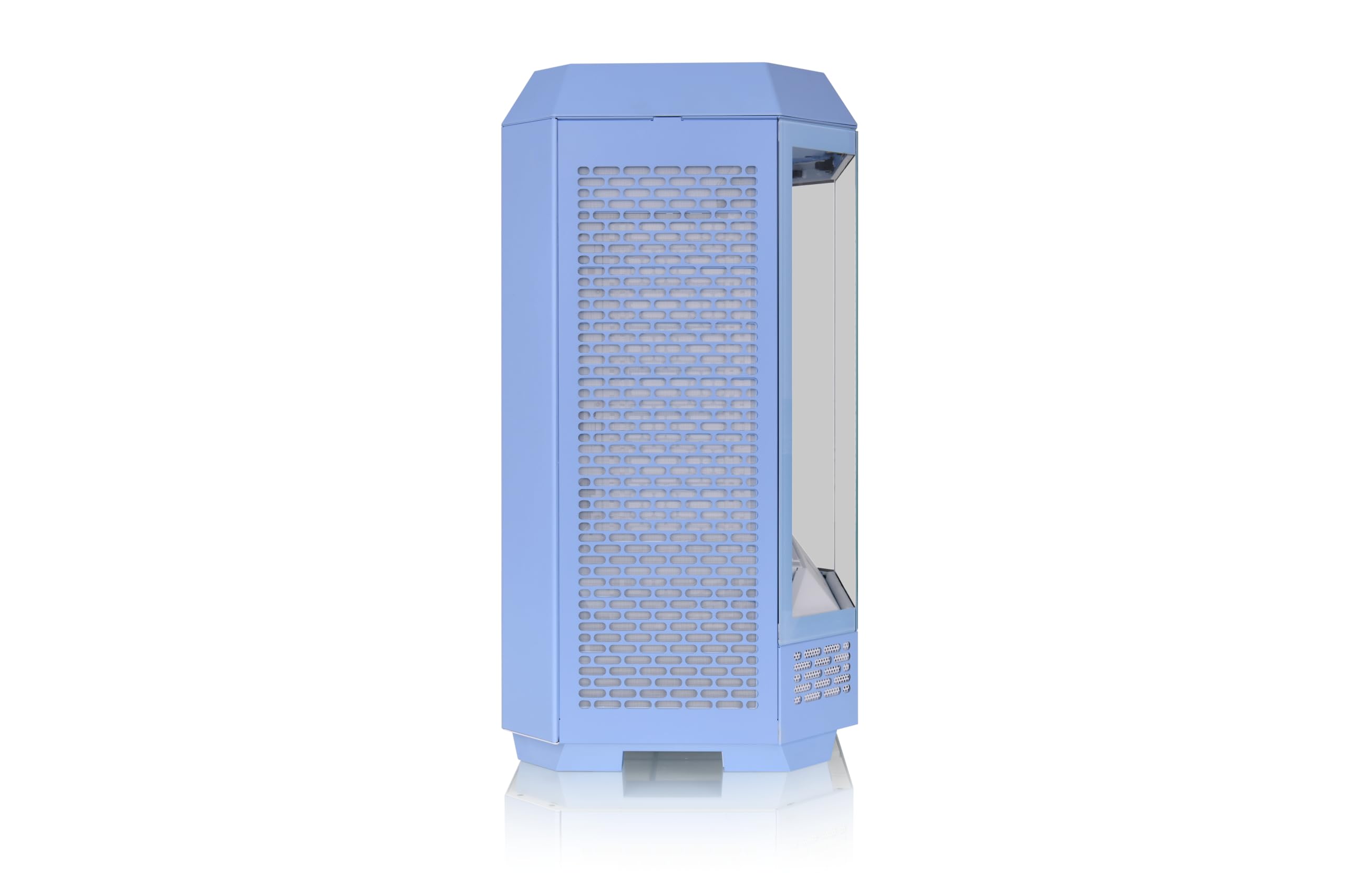 Thermaltake Tower 300 Hortensja niebieska obudowa Micro-ATX; wentylator CT 2 x 140 mm w zestawie; obsługa grzejnika do 420 mm; opcjonalny zestaw stojaka podwozia umożliwia wyświetlanie poziome;