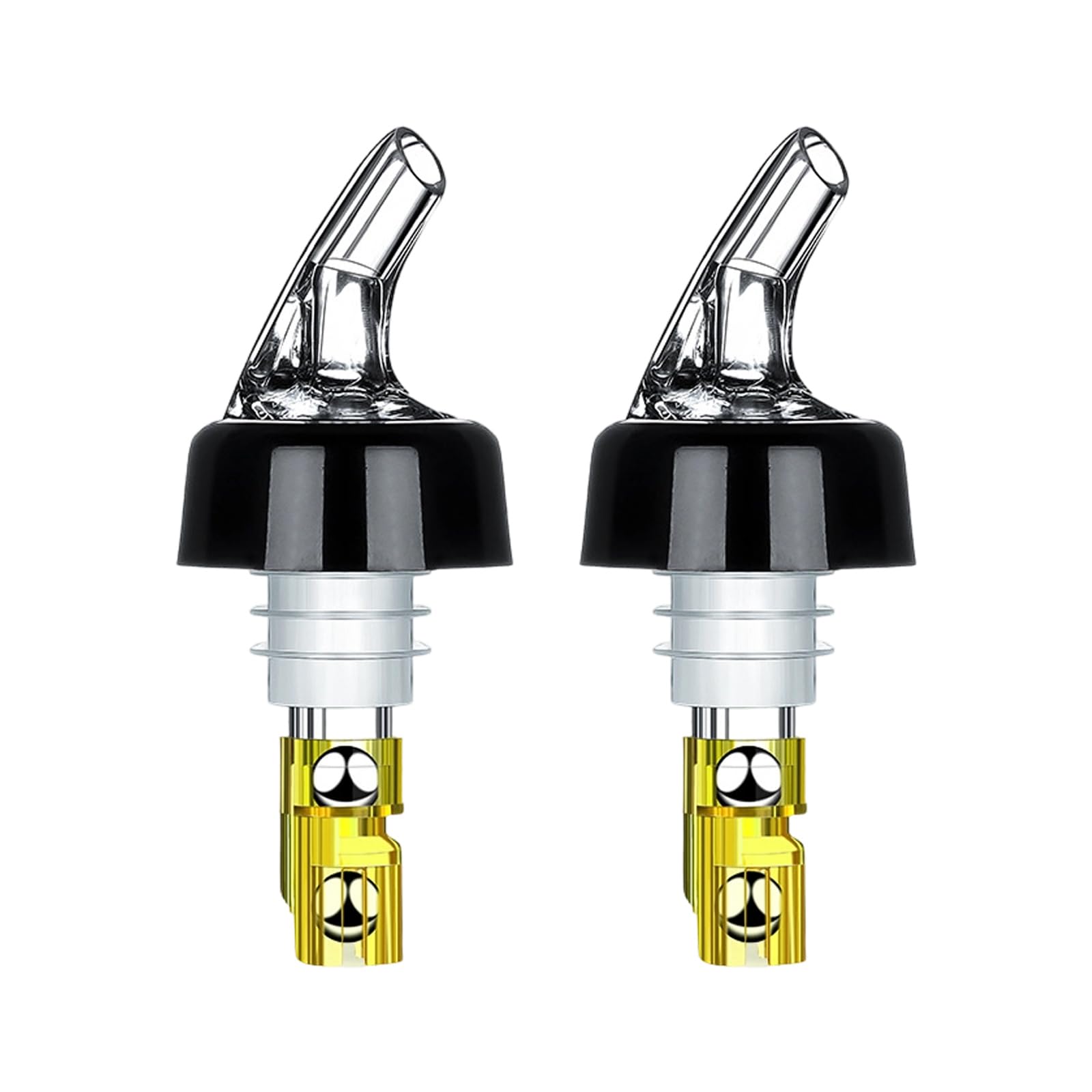YROHGKPN 2PCS Wine Pour Nozzles Bottle Pourer 45ml Automatic Measuring Beverage Dispensing Seal Cover for Accurate Cocktails Liquor Dispenser Nozzle