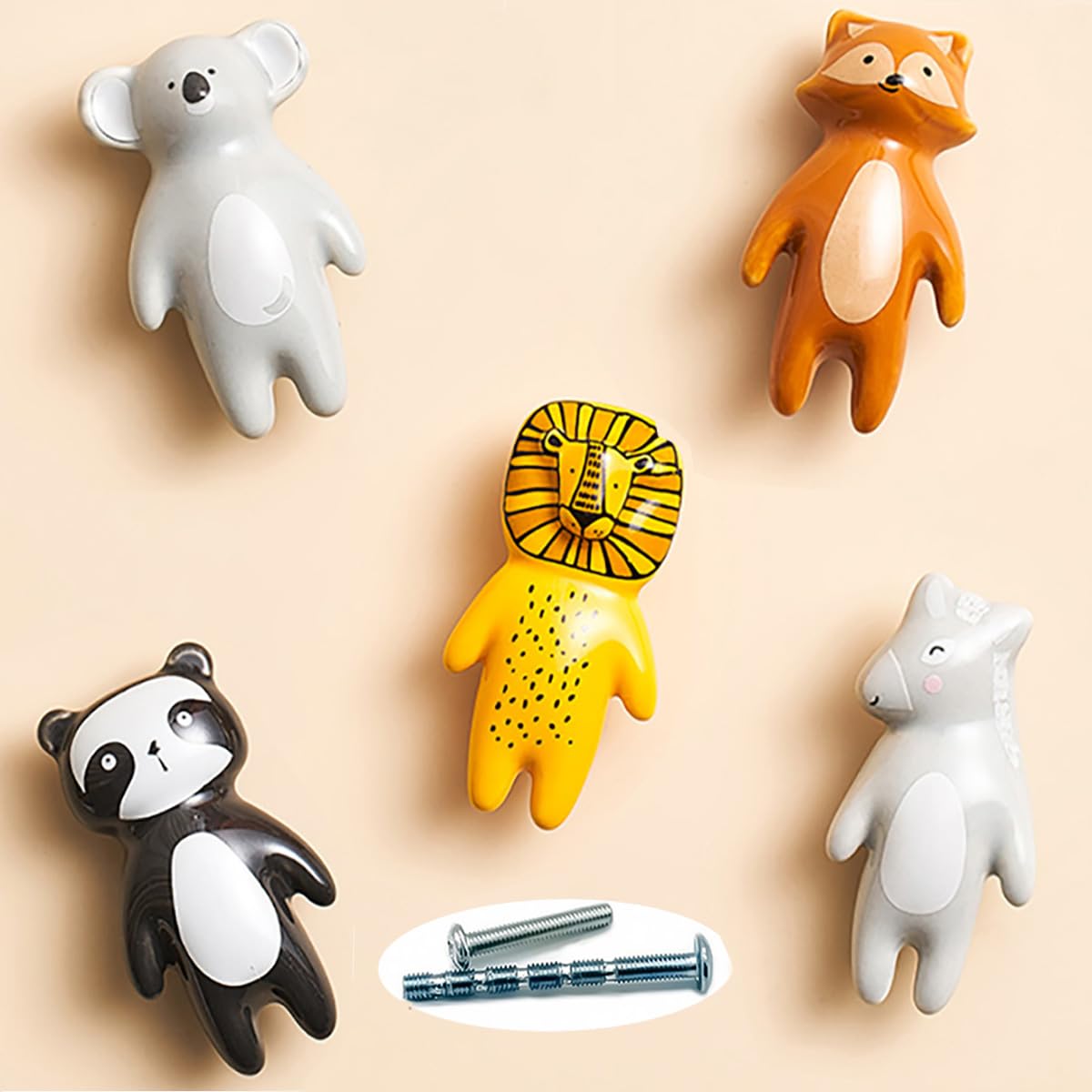 cute dresser knobs for nursery Jamjam 8Pack 1.8" Wooden Boho Nursery Kids Dresser Drawer Pulls Cute Cabinet Furniture Decorative Knobs