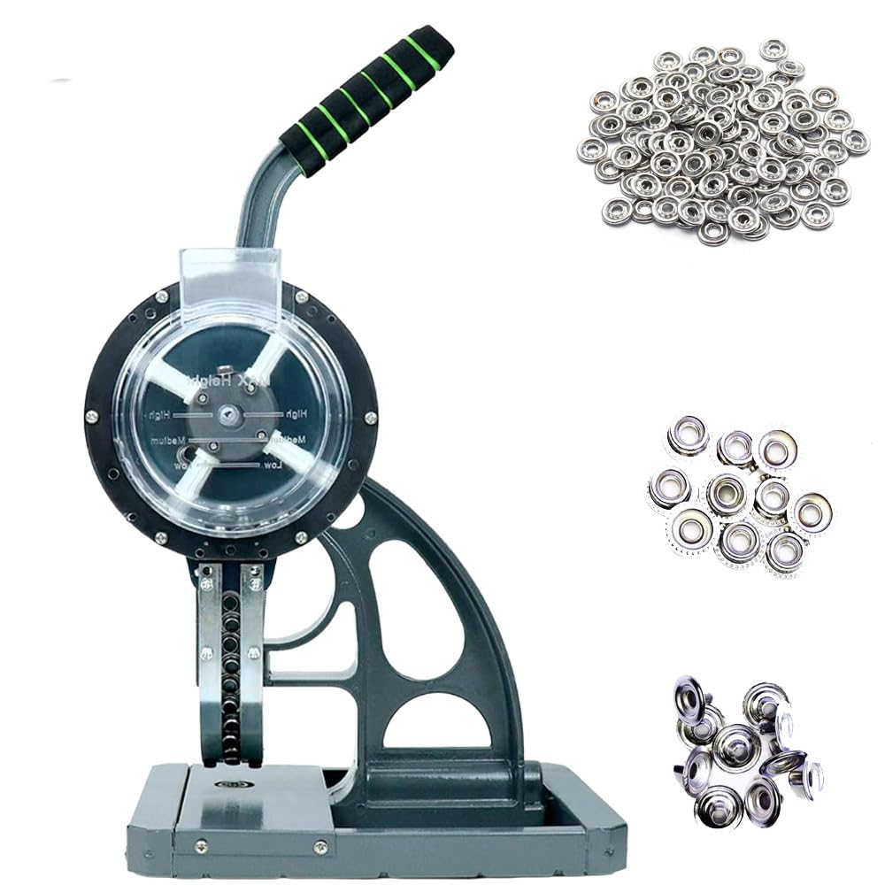 Macchina con Occhielli Semiautomatica per Impieghi Gravosi,Macchina Semiautomatica per Occhielli,Design con Manico Lungo,per Striscioni,Poster,Cartello 12MM