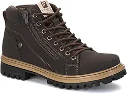 Coturno Masculino Bota Cano Médio com Zíper e Solado Tratorado Casual e Aventura Conforto Moderno e Durabilidade