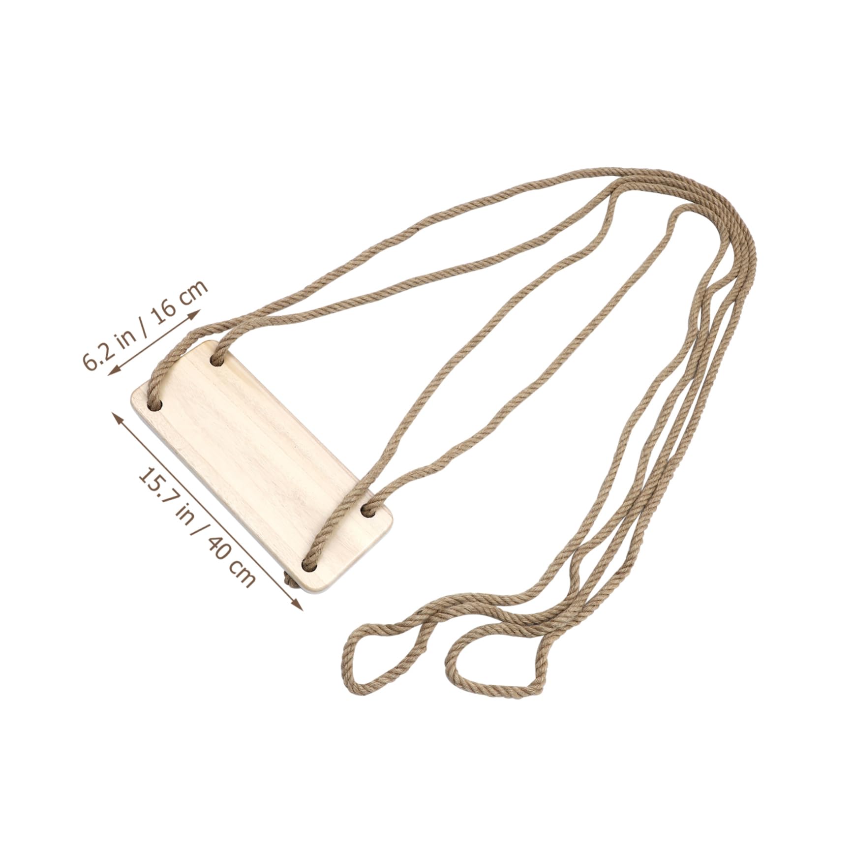 Abaodam 1pc Outdoor Wooden Swing Chair Swing Simple Hanging Seat for Boys and Girls Adults Sturdy Sturdy Easy Install