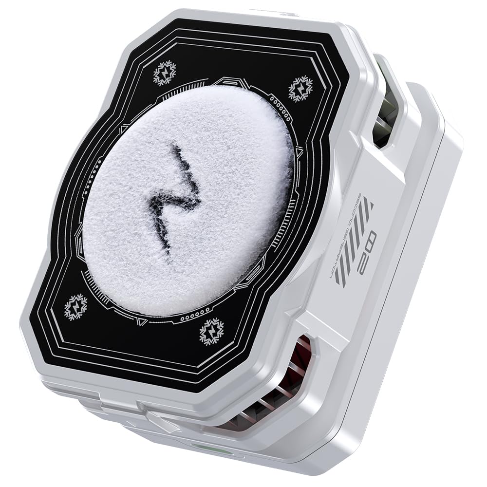 Raffreddamento magnetico per telefono con batteria ricaricabile, ventola di raffreddamento a LED con raffreddamento a semiconduttore, dispositivo di raffreddamento del telefono con display di