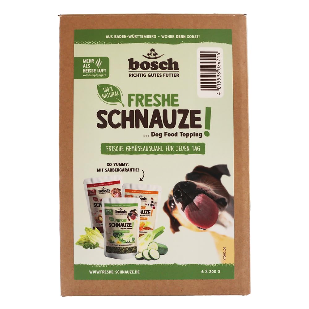 Bosch Freshe Schnauze Gemüsekiste Aktionspaket 6 x 200 g Gemüsekiste-Toppings