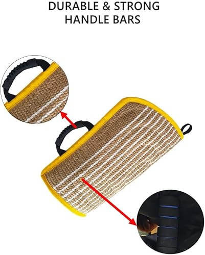 Miniatura 12 de Manga para mordeduras de perro, brazo de entrenamiento, yute, masticable, juguete para K9, trabajo perro, pitbull, pastor alemán, cachorros, perros