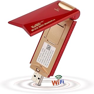 4G LTE USB Modem Dongle Router with WiFi Hotspot, 4G Modem Wireless WiFi Hotspot Router with SIM Card Slot Unlocked Portable for AT&T/T-Mobile in USA/CA/MX