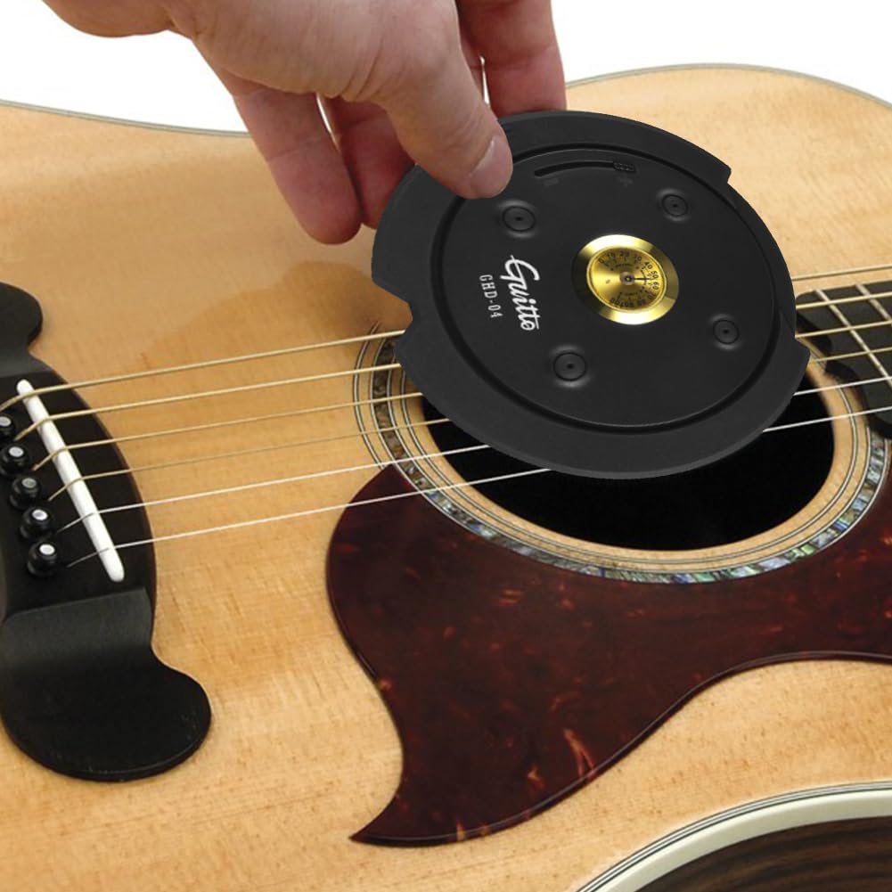 Cubierta acústica para humidificador de guitarra con higrómetro para el cuidado y mantenimiento de la guitarra