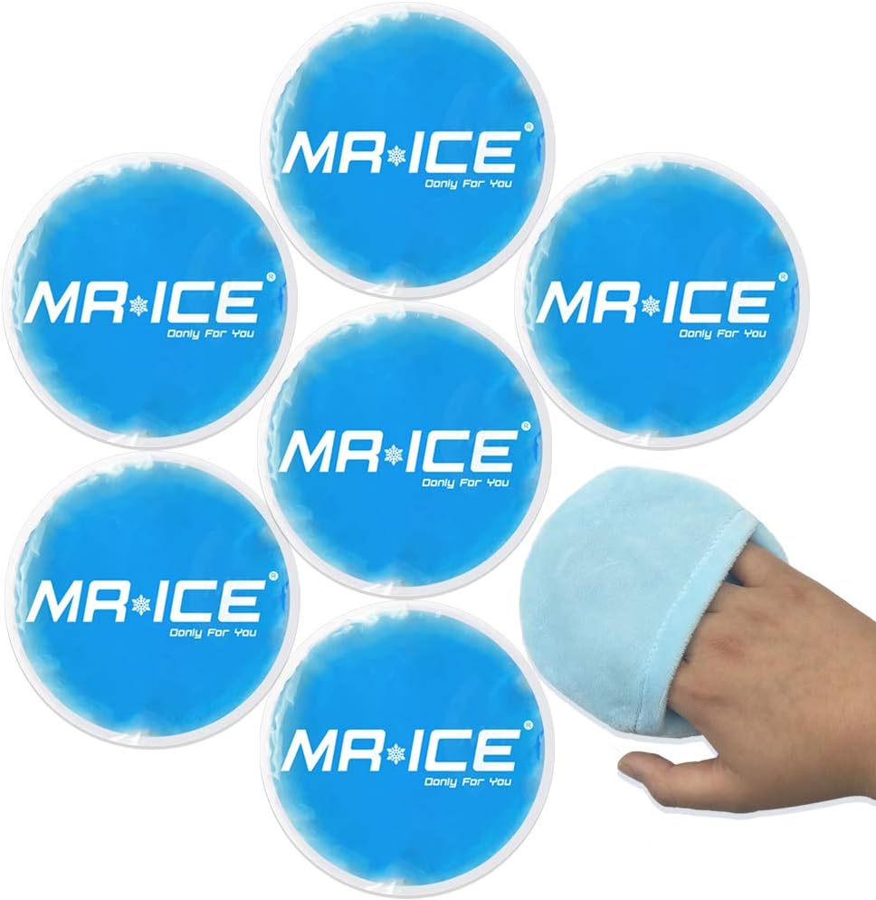 Hot & Cold Gel Ice Packs 4.9" Round Ice Pack for Injuries Reusable