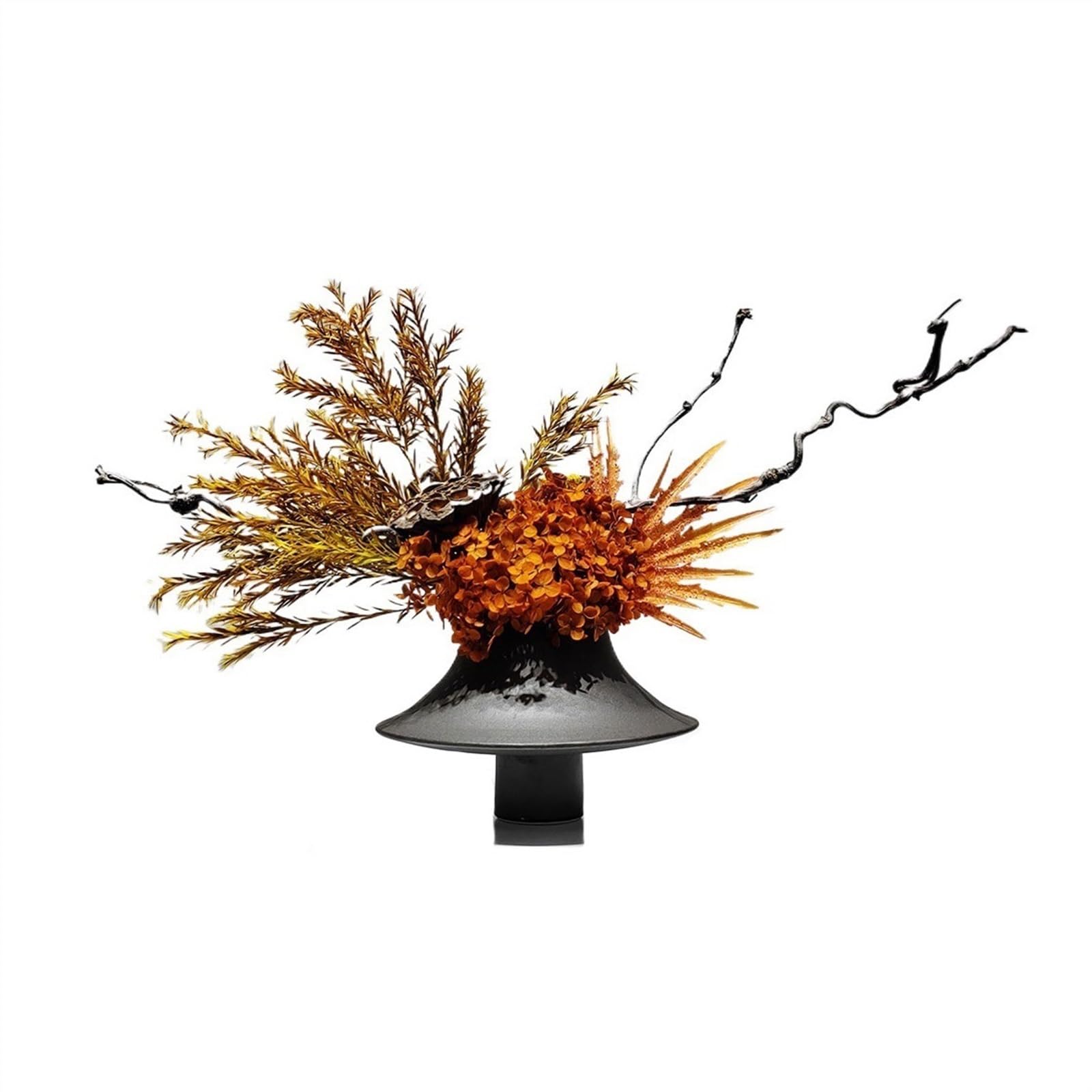 Gv8pA5fj7b Ready Arranged Flowers in Vase Zen Soft Decoration Simulation Flower Art Dried Set Restaurant Tea Room Coffee Table Decorative Arrangement