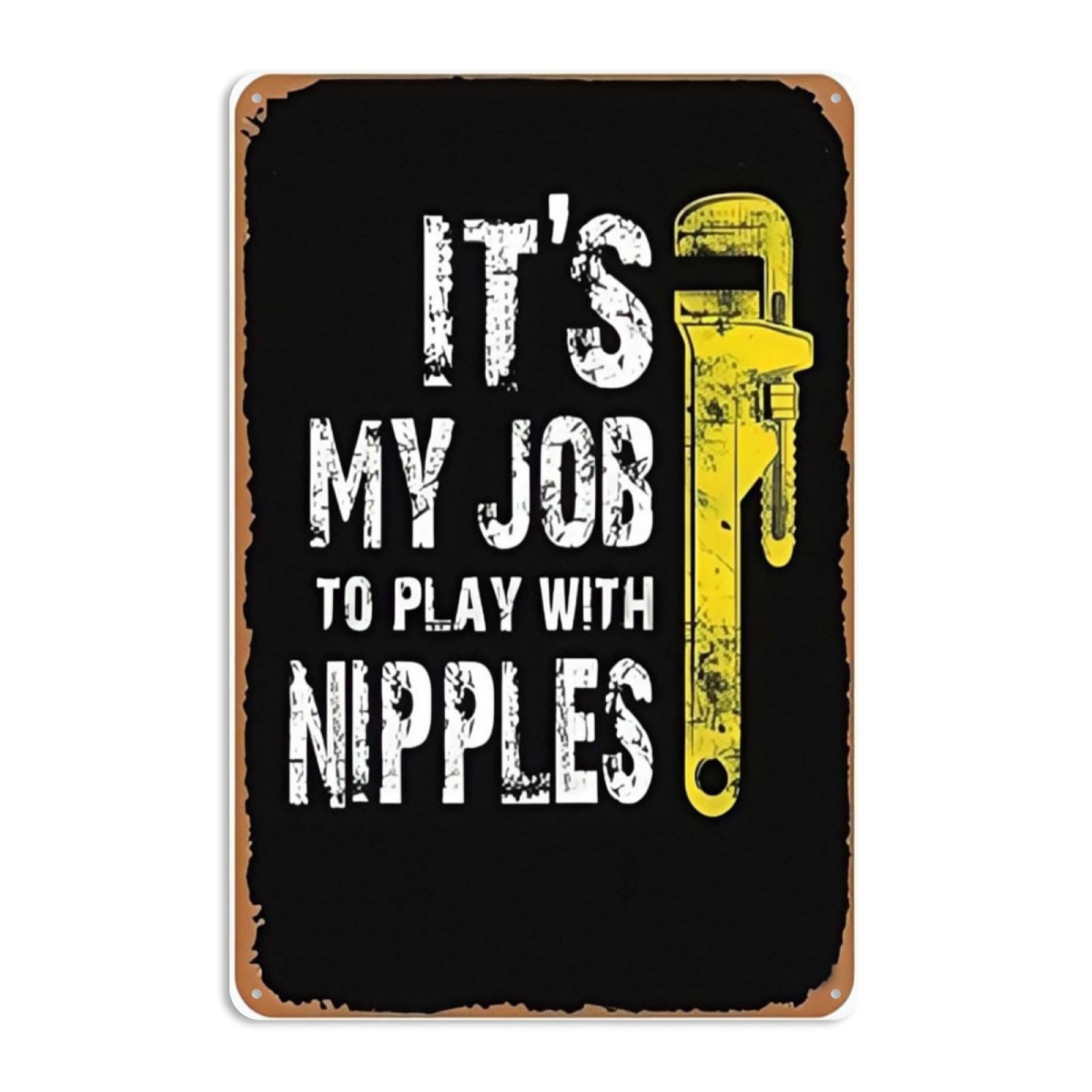 Funny Plumber Plumbing Pipefitter Drain Surgeon Distressed Metal Signs Vintage Man Cave Wall Art Farm Garage Bar Pubs Gift 8x12inch