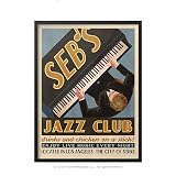WindowShopGal Seb's Jazz Club Poster Art Print - Unframed (11x17 inches)