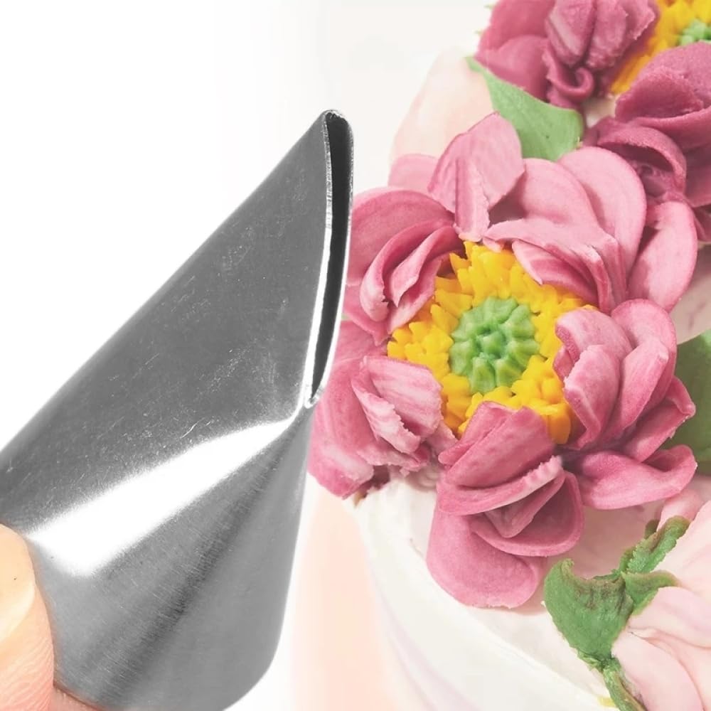 Baking Supplies - Juego de 3 boquillas de pastelería de pétalos de rosa para decoración de pasteles, cocina, magdalenas, confitería, glaseado, pastelería, decoración de pasteles, 3 unidades