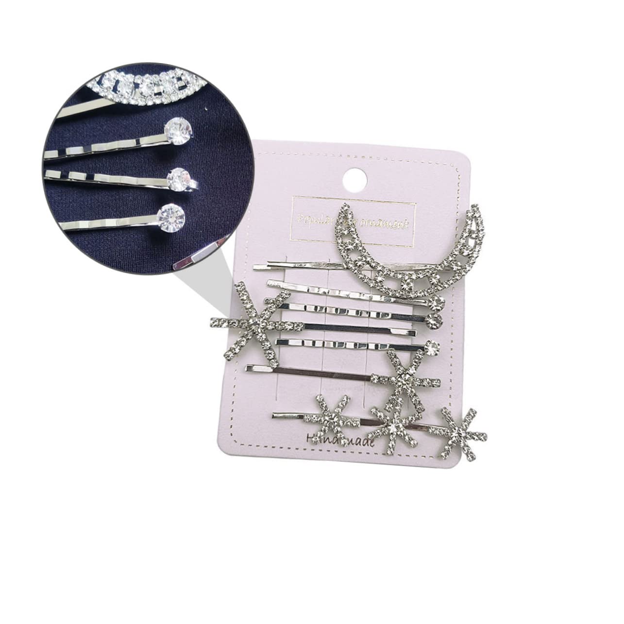 minkissy 21pezzi Fermagli Per Forma Di Stella e Accessorio Decorativo Hollowed Per Donne e Ragazze
