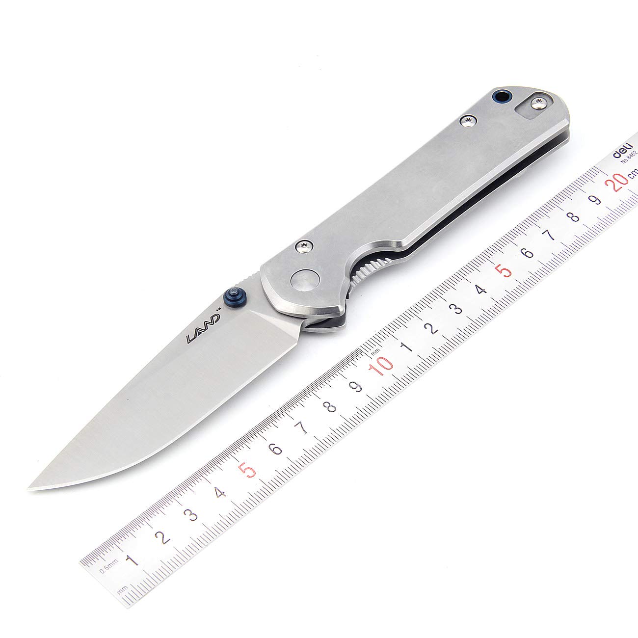 Land 912 913 Frame Lock Pocket Folding Knife Stainless Steel Blade Handle