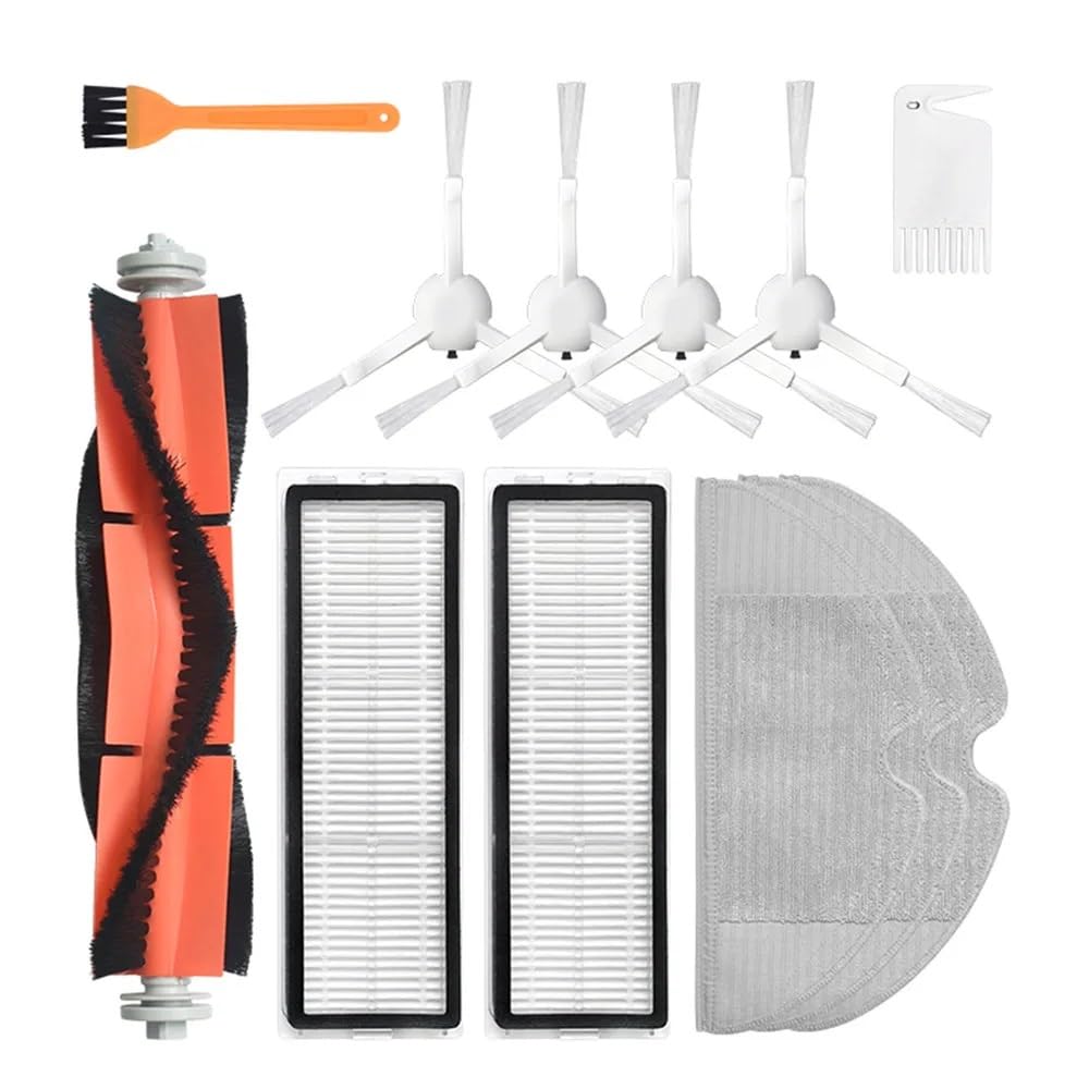 Qklyxr robot vacuum mop cloth Main Side Brush Filter Mop Part, for Xiaowa, for E352, for Xiaomi, for Mijia 1c, 2c, 1t, Mi Robot Vacuum-mop Stytj01zhm, for Dreame F9(Set B)