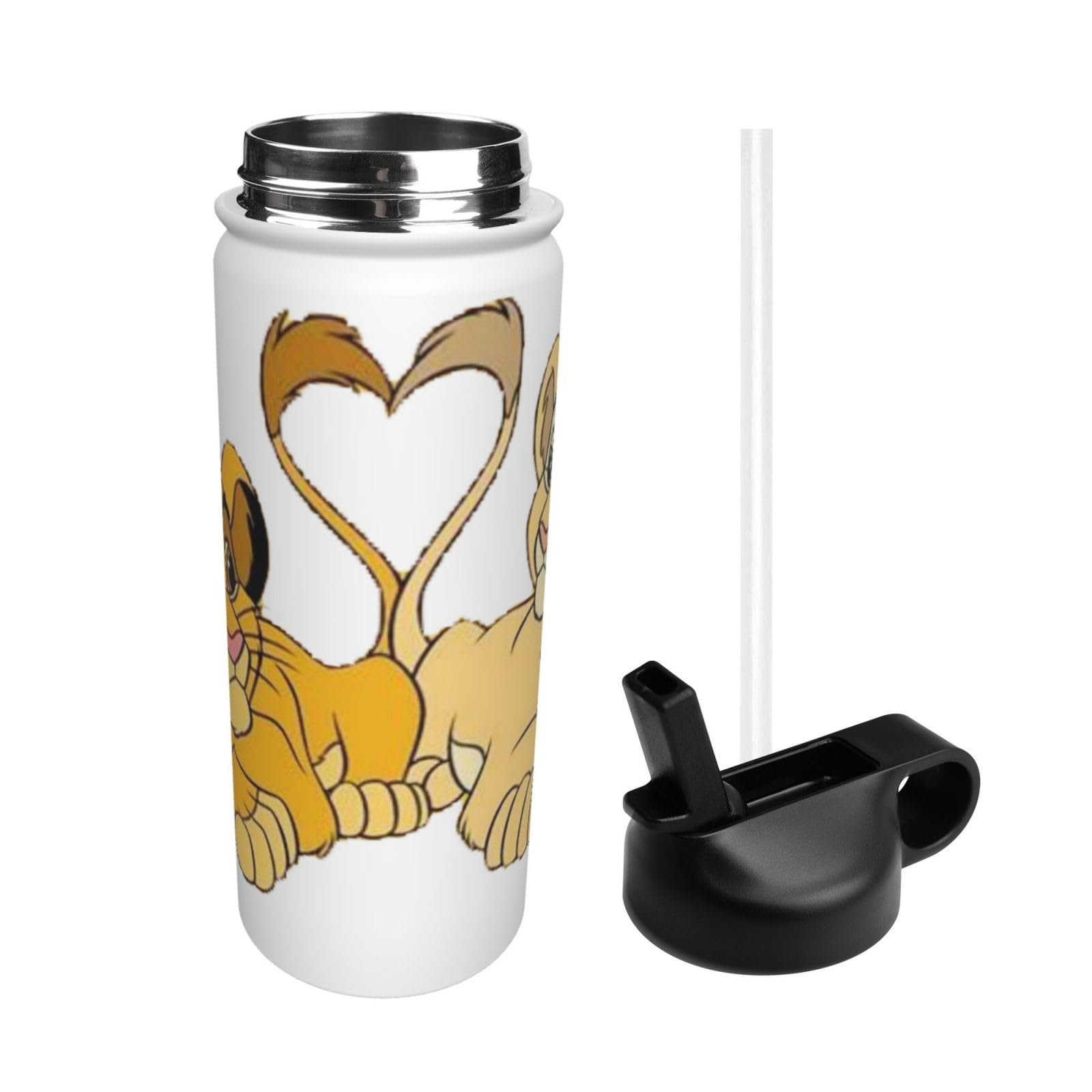 Amazon | ライオンキング (1) アニメ 水筒 真空断熱 保温 保冷