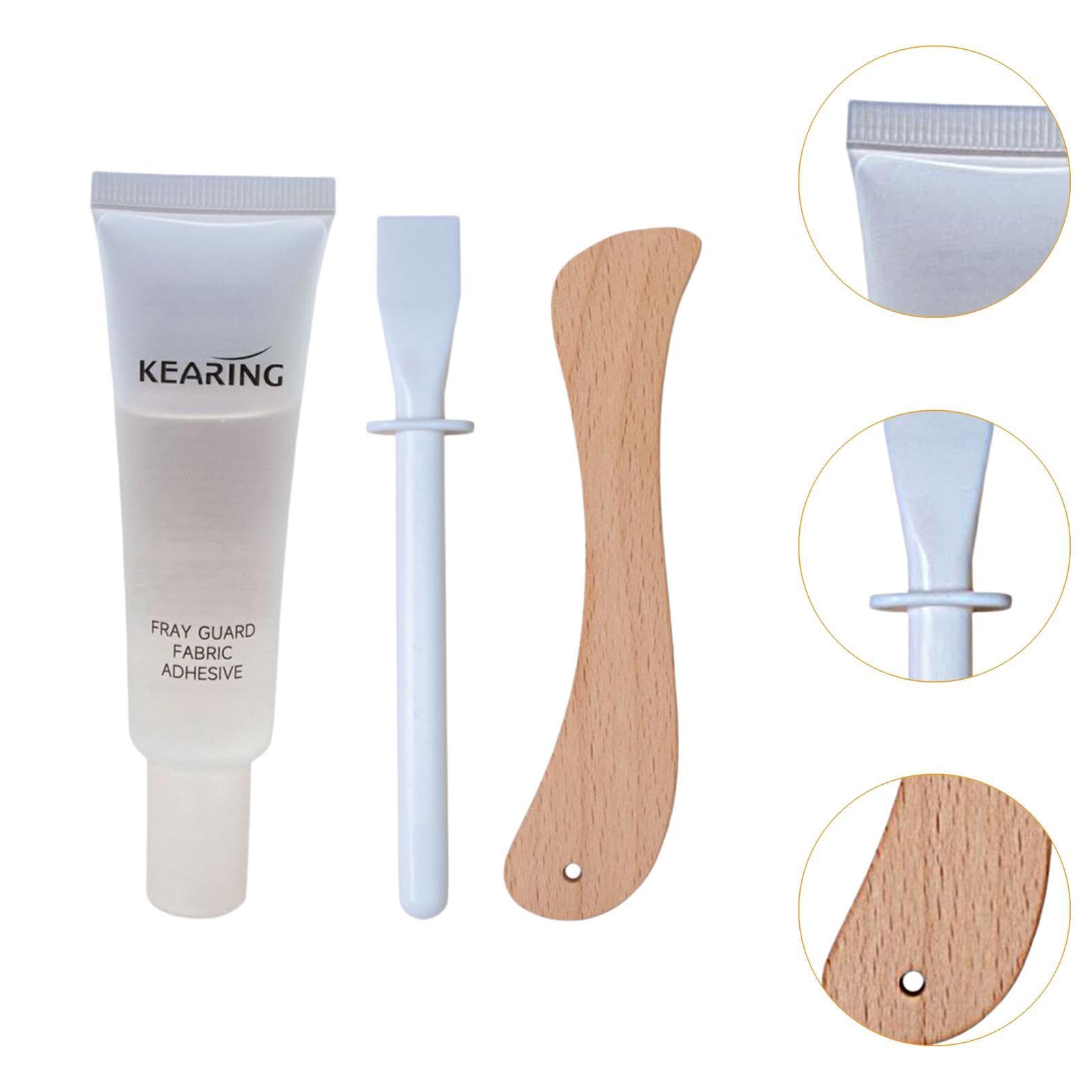 rockible Fabric Fusion Glue Trimming Glue Waterproof Easy to Use 25ml Versatile Sewing Supplies Clothing Glue for Frayed Cloth Washing