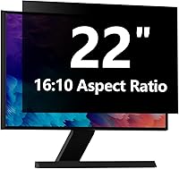 Vista 8 de Protector de pantalla de privacidad para computadora de 20 pulgadas con HP Dell Acer Asus Samsung LG y más, filtro de protección de seguridad