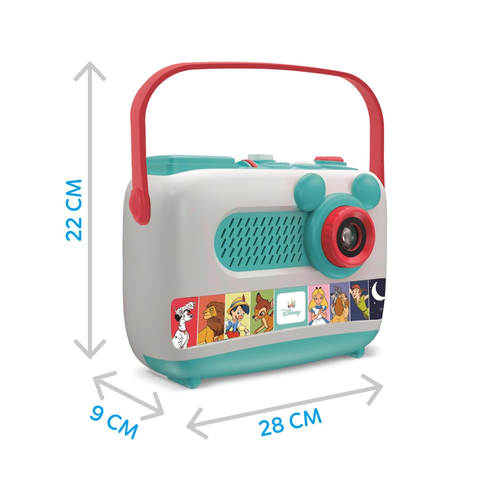 Clementoni Disney Baby Proiettore Raccontastorie Plus, Storyteller per Bambini 2+ Anni, 7 Storie Classiche, Gioco Elettronico Parlante Portatile, Idea Regalo, Italiano