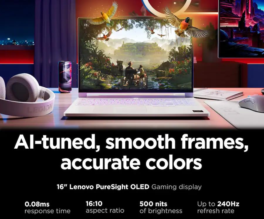 Image of Lenovo Legion 7a Gen 11 AI Gaming Laptop, 16 inch 3K 240Hz OLED, 32GB, 2TB SSD