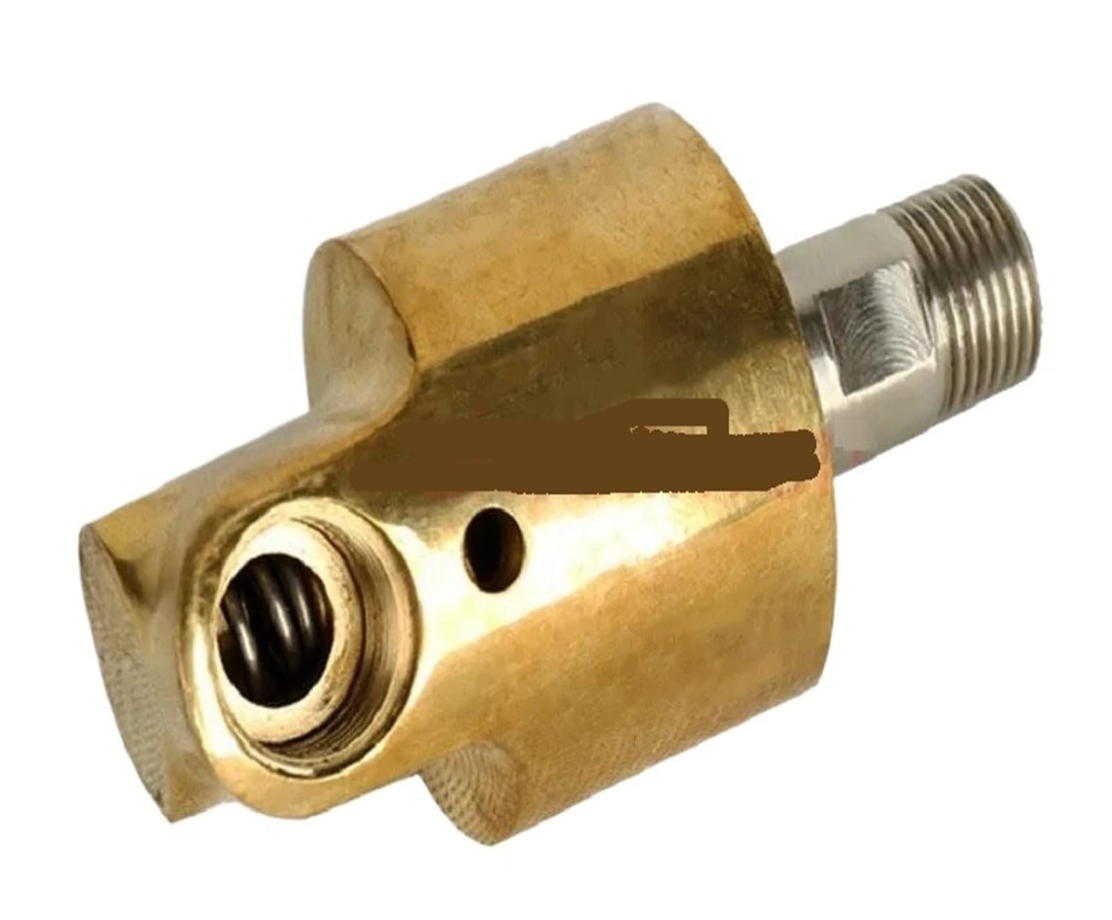 Junta giratoria HD10 DN10 de 3/8 pulgadas, junta giratoria 360, acoplamiento giratorio de agua, aire y aceite, conector universal de pulverización, Unión de rotación de latón(Right Thread)