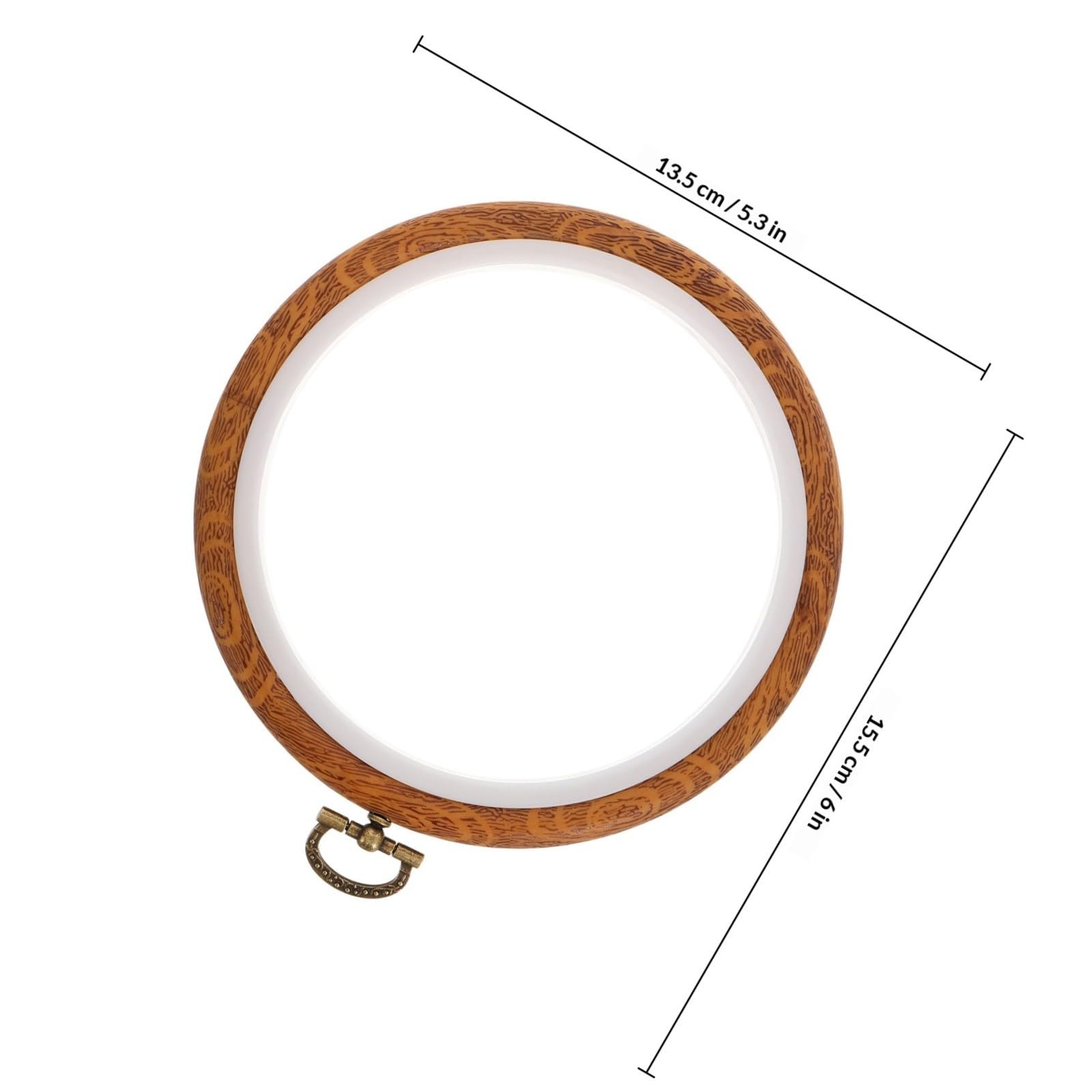 DECHOUS 10 Piezas Bastidores para Bordar Ovalados Aros de Bordado Resistente de Pp para Punto de Cruz y Exhibición DIY Manualidades