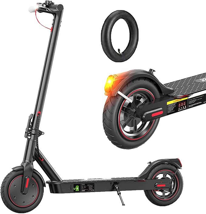 iScooter 8.5"" Patinete Electrico Plegable para Adolescentes Y Adultos, Motor de 350W, Autonomía 30KM, MAX 25 KM/H, Carga 100KG, Frenado Dual, 3 Modos De Elocidad, Desplazamientos Diarios