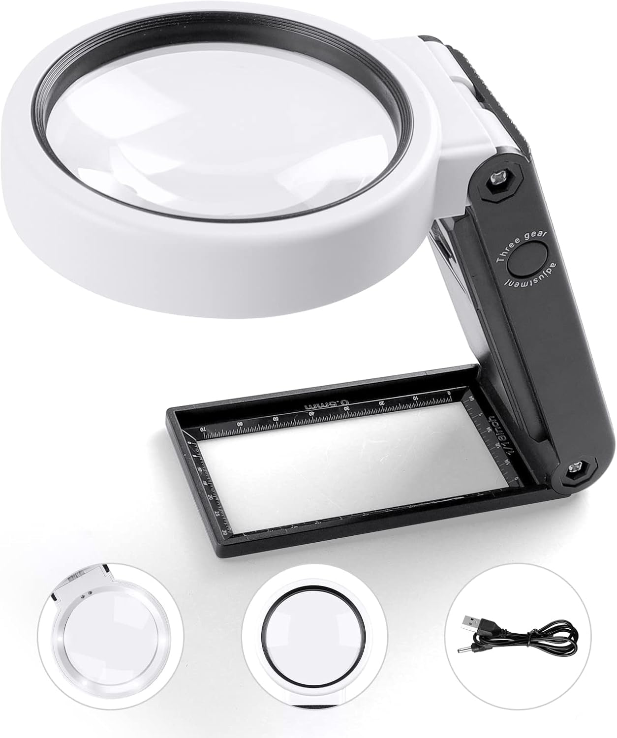 Amazon.co.jp: 手持ちルーペ 折り畳み 拡大鏡 Ninonly 虫眼鏡